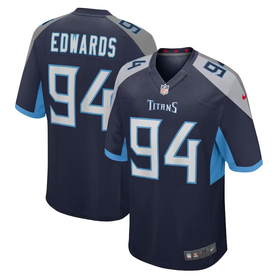 Men Tennessee Titans #94 Mario Edwards Nike Navy Home Game Player NFL Jersey->women nfl jersey->Women Jersey